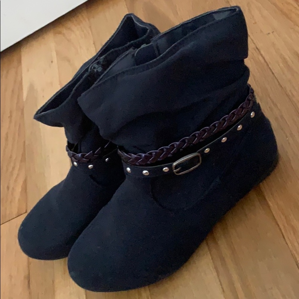 Size 13c Toddler Girl Navy Blue dress Boots